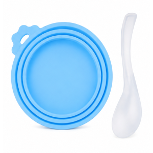 Pet Food Can Lid + Spoon Set